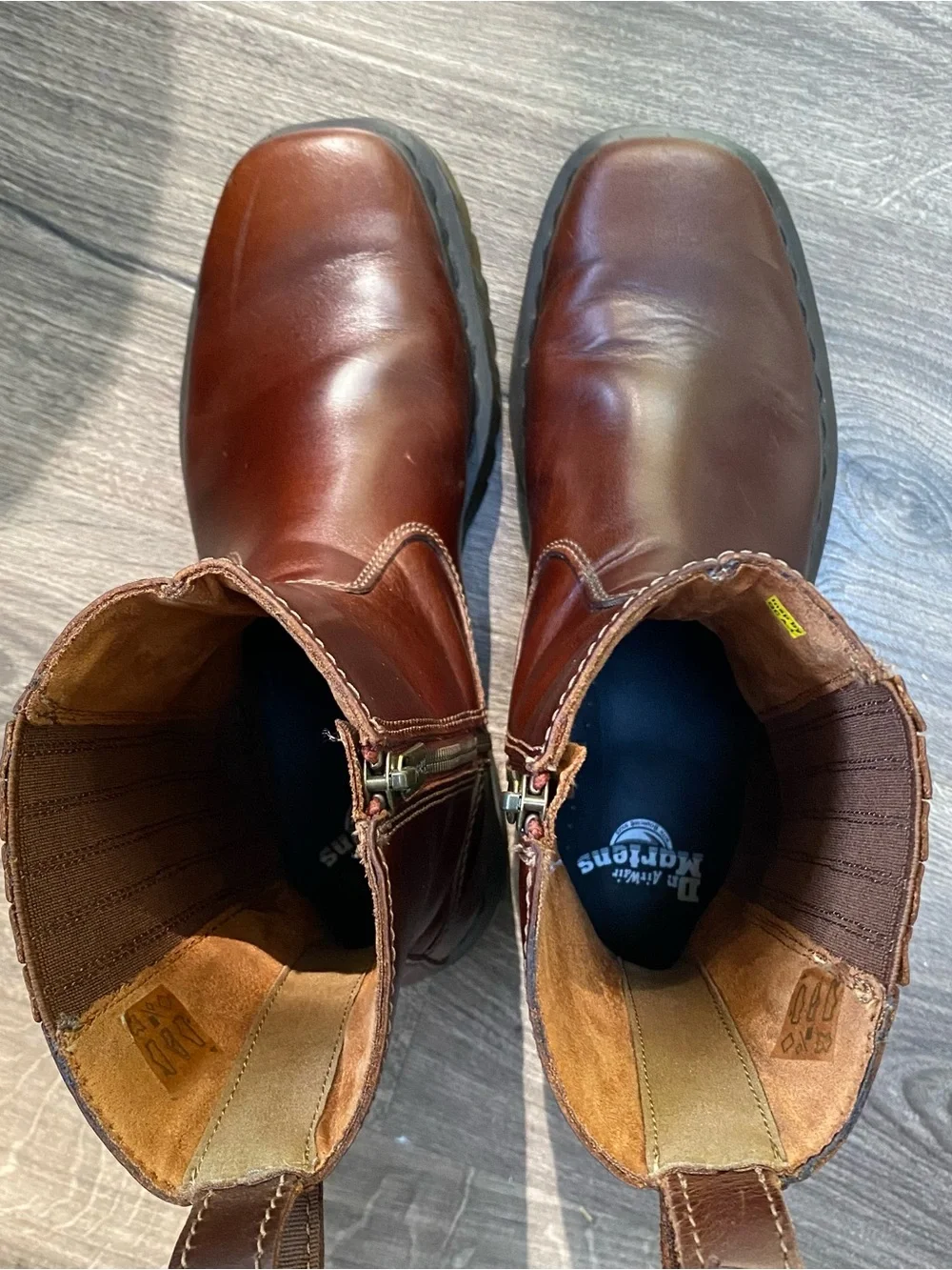 Doc Martens Amaayah Brown Leather Chelsea Boots Women’s Size 10 (Size 42) - Picture 7 of 12